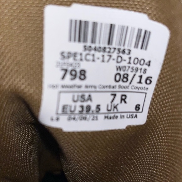 McRae Footwear Men's Size 7R Military Combat Boots Hot Weather Desert Vibram - Picture 4 of 4